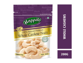 Happilo 100% Natural Premium Whole Cashews, 200g